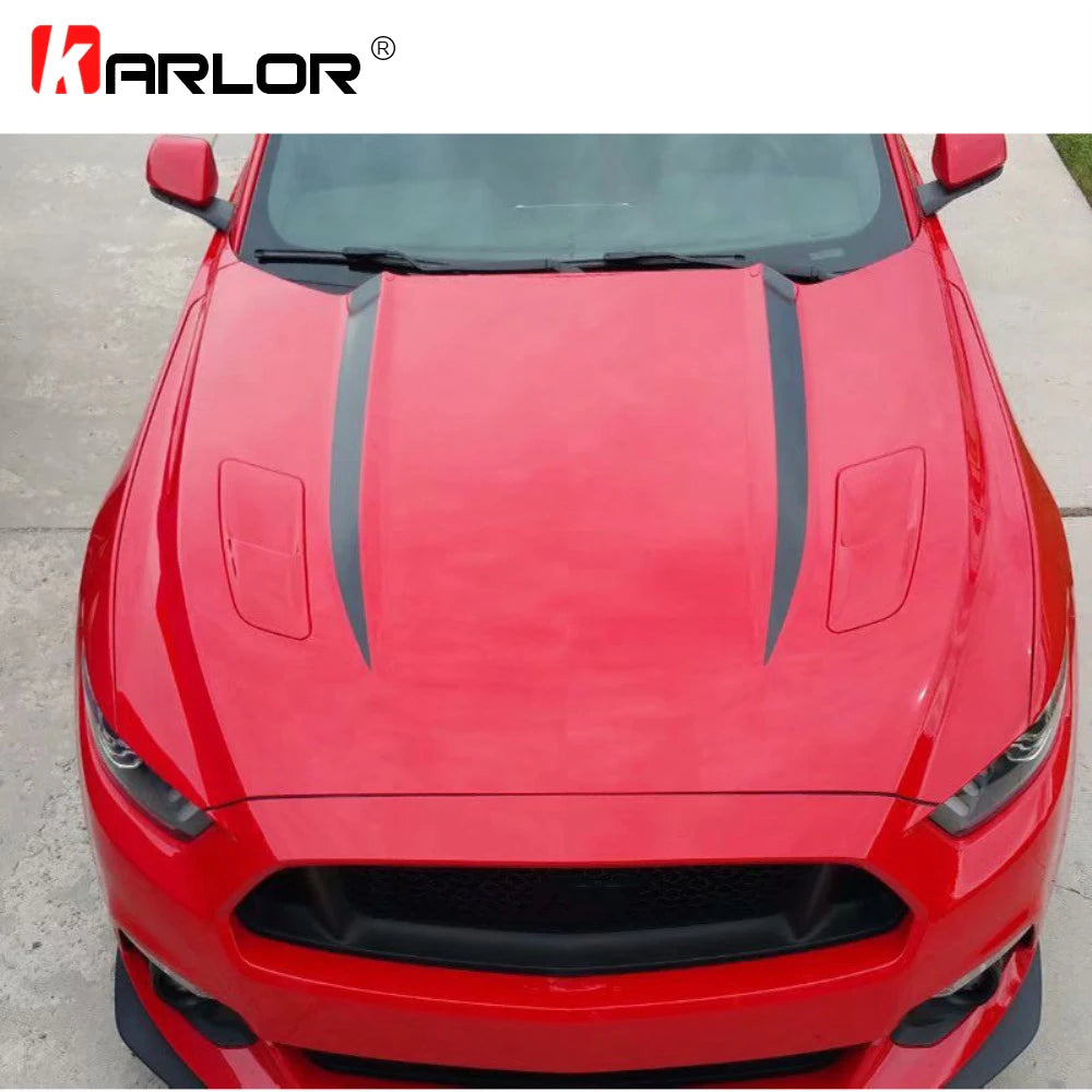 For Ford Mustang 2015 2016 2PCS Set Long Hood Stickers Decals