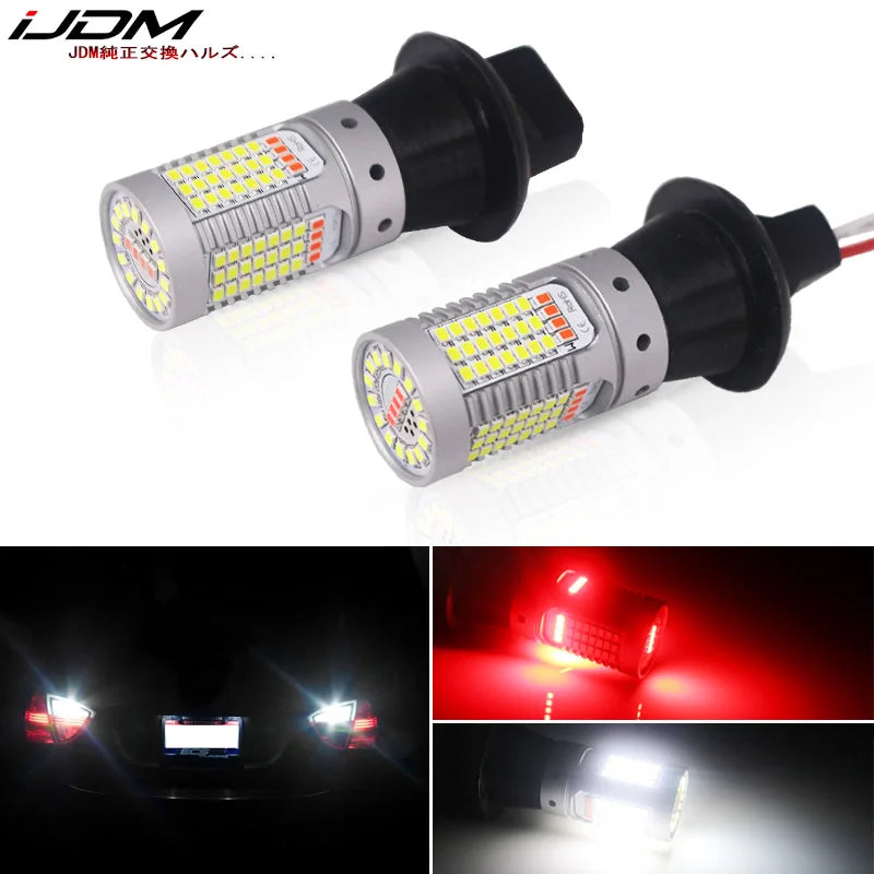 Ijdm T20 White Red dual-color Canbus W21W 7440 3156