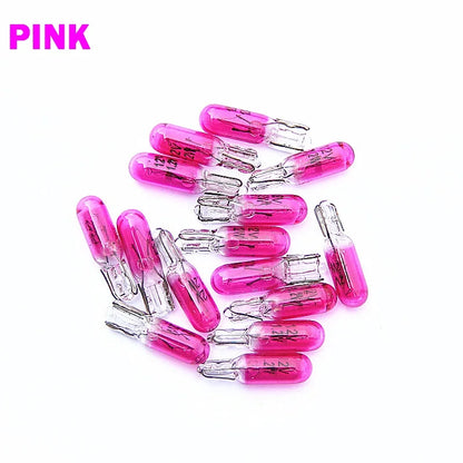 10PCS T5 W2W 12V 1.2w Interior Bulb Dashboard Warning