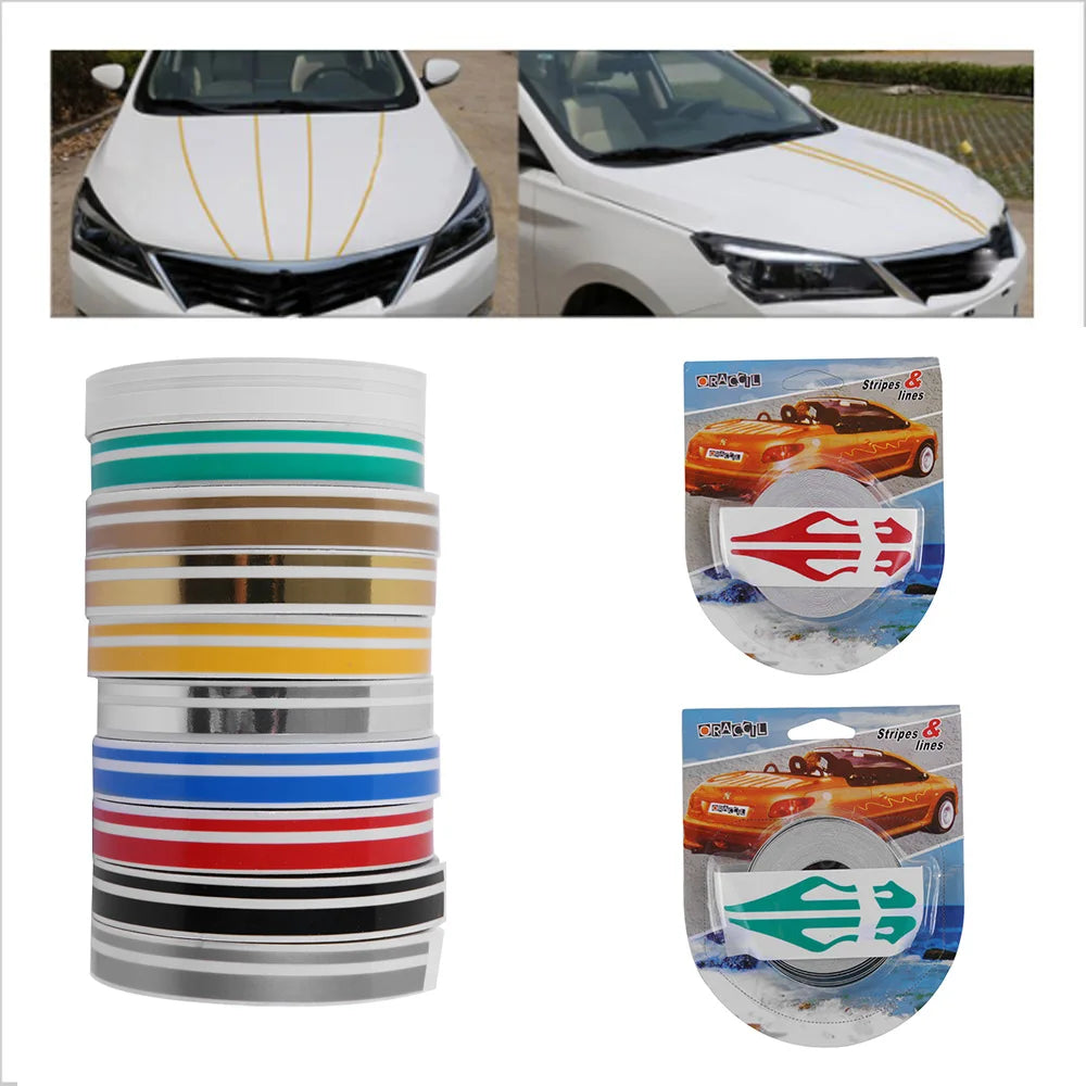 Roll Solid Color Body Decal Vinyl Sticker Striping Double