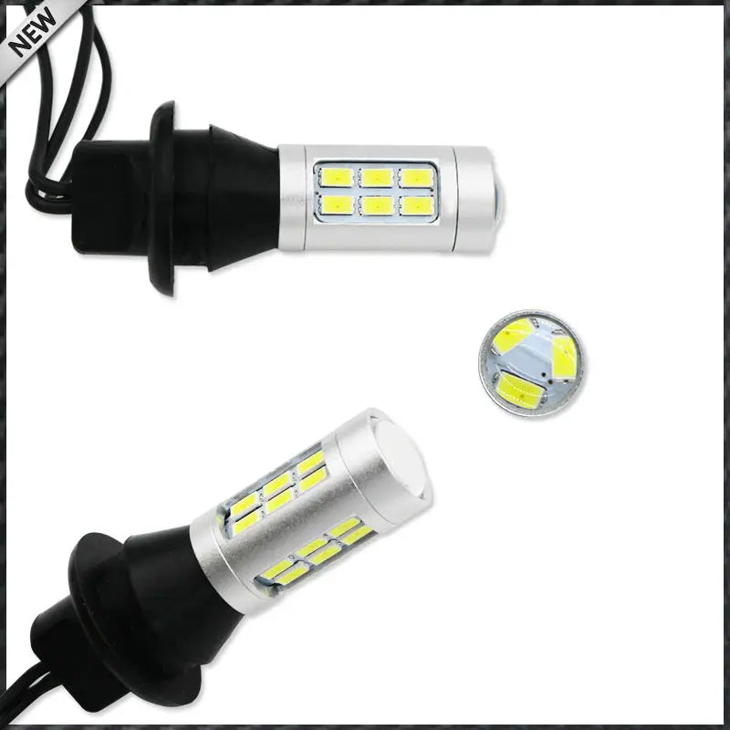 2PCS 21-smd White Red dual-color 7440 7444 T20 Replacement