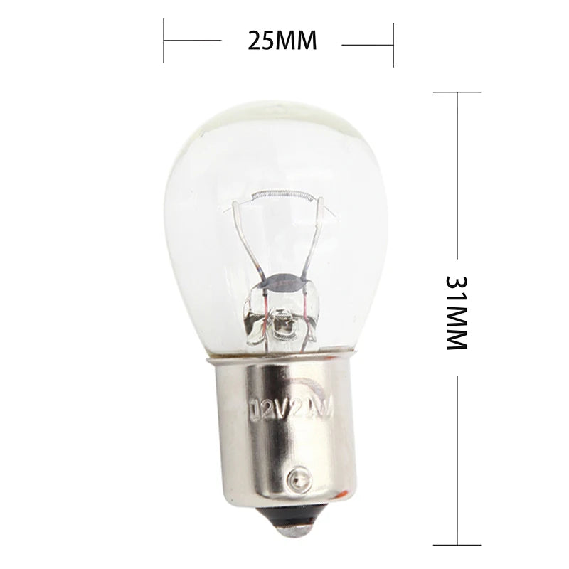 Kevanly 1156 P21W ba15s 10PCS Warm White Halogen 12V