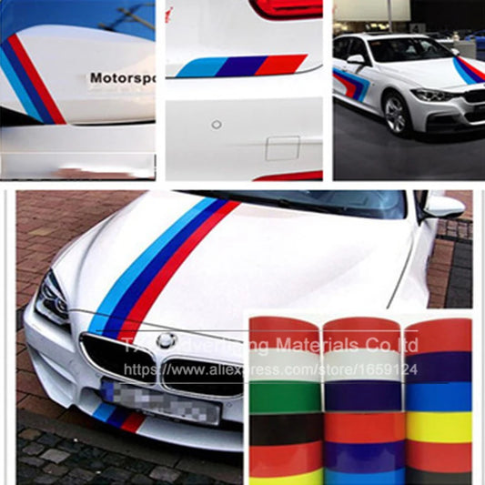 15cmx300cm 3meter Color Germany France Italy Flag Stripe Hood