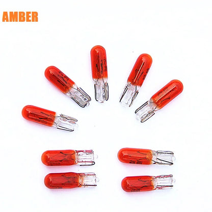 10PCS T5 W2W 12V 1.2w Interior Bulb Dashboard Warning