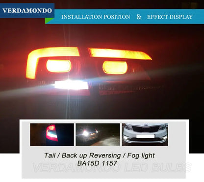 1157 bay15d 5630 Smd Dual Color Switchback Bulb White