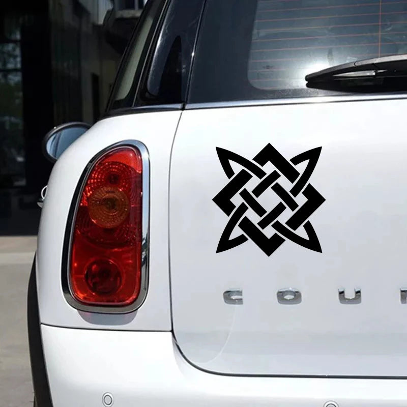 CK2155 Slavic Pattern Funny Sticker Vinyl Decal White Black
