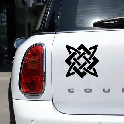 CK2155 Slavic Pattern Funny Sticker Vinyl Decal White Black