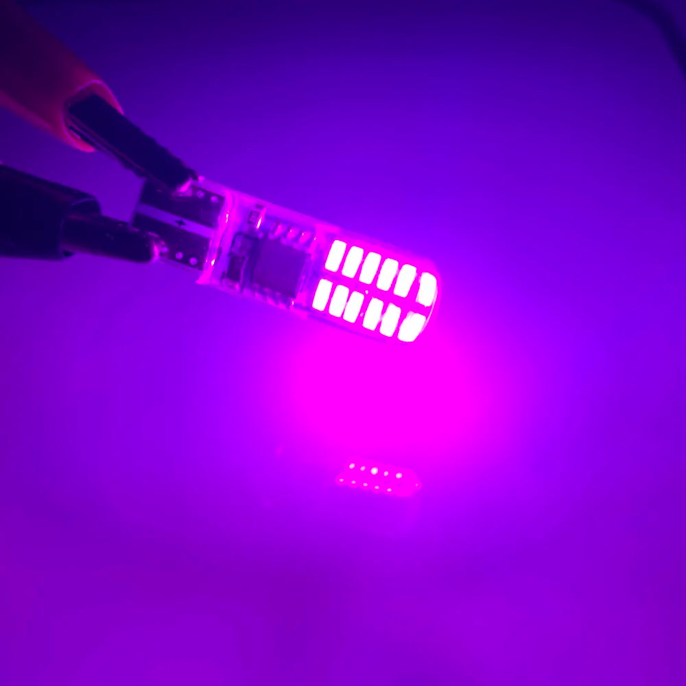10PCS T10 W5W Strobe Flash Silicone Gel 194 168