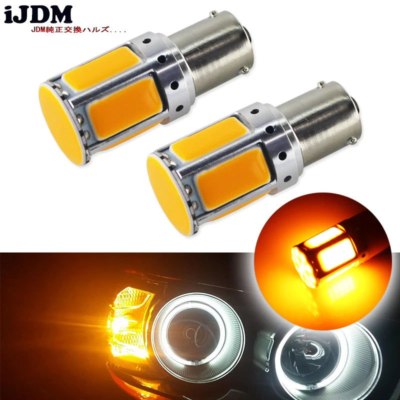 For Front Turn Signal Lights No 2PCS No Resistor Required Amber