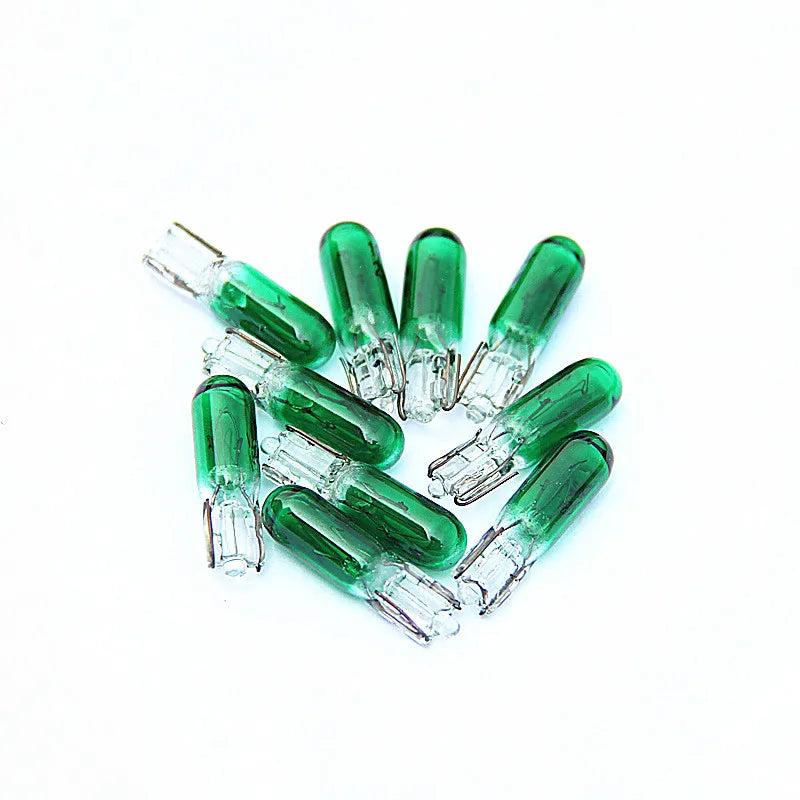 10PCS T5 12V 1.2w White Blue Green Amber Purple