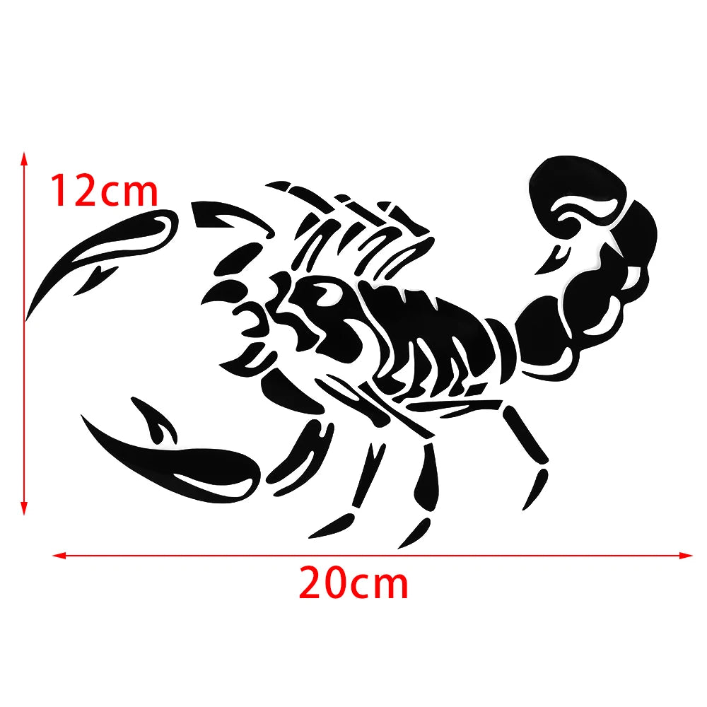 Fashion 3D Big Scorpion Reflective Personalized Bumper Stickers