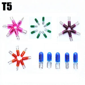 12V 1.2w 286 T5 White Green Purple Amber Yellow