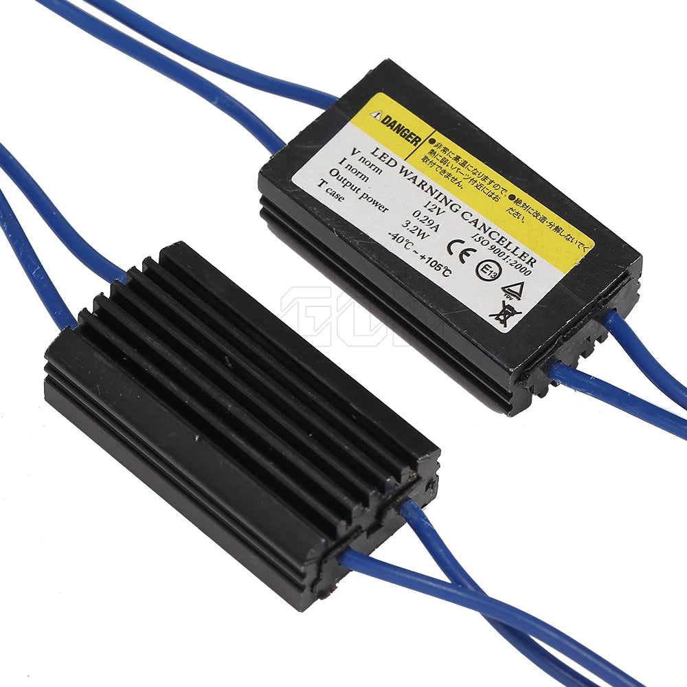 2PCS T10 Canbus Cable 12V Warning Canceller Decoder 501