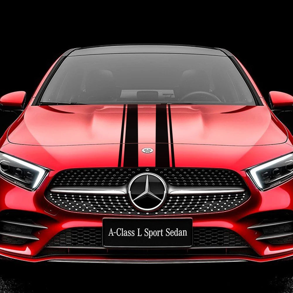 For Mercedes Benz A Gla Glc Hood Cover Sticker Cla Amg W176 C117
