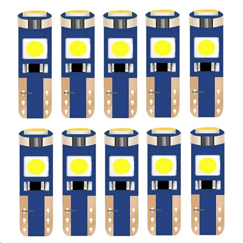 10PCS T5 W3W 286 w1.2w Super Bright 3030 Bulbs