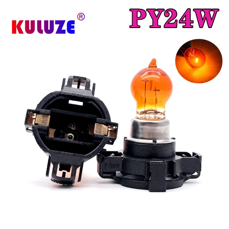 For Motor Vehicle Halogen Bulb py24w Amber Chrome Plated 12V 24W