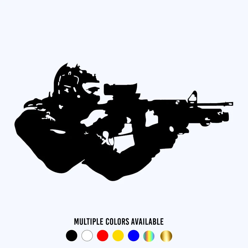 CK21310 Various Sizes die-cut Vinyl Decal Army Navy Soldier