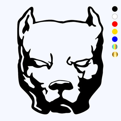 CK2231 Various Sizes Pitbull Funny Sticker Vinyl Decal White