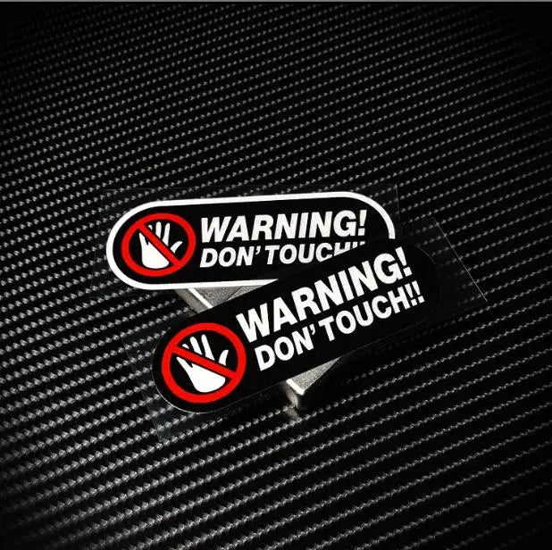 For Vans,Motorcycle Lap Warning Don T Touch Sticker Reflective