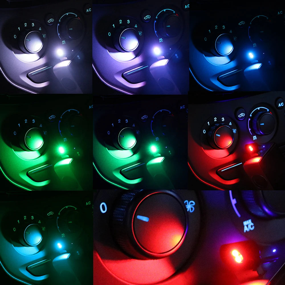 MINI USB Foot Atmosphere Emergency Lighting Colorful Plug Play