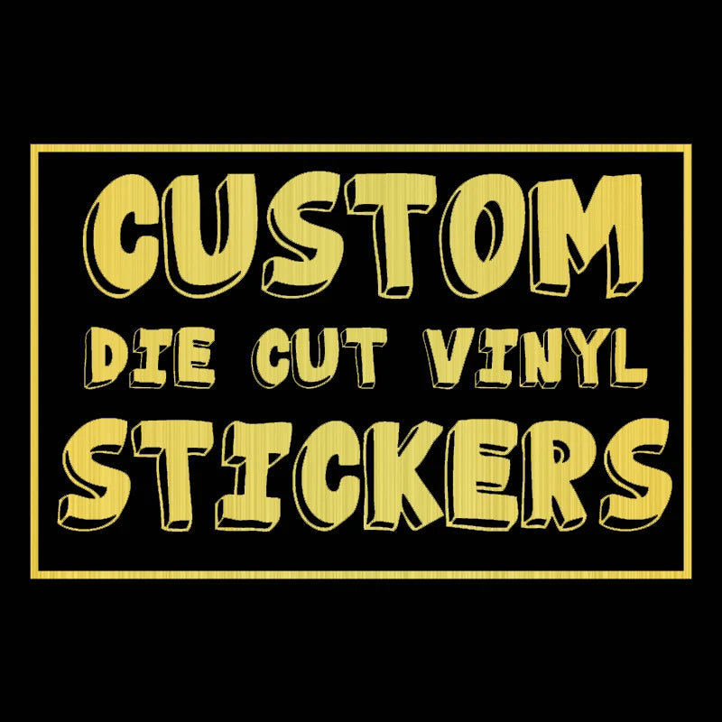 s2-dz Stickers Custom Made Order Vinyl Sticker White Black