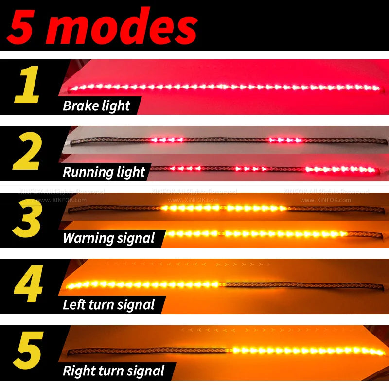 12V 24V Truck Tailgate Strip Bar Reverse Brake Turn