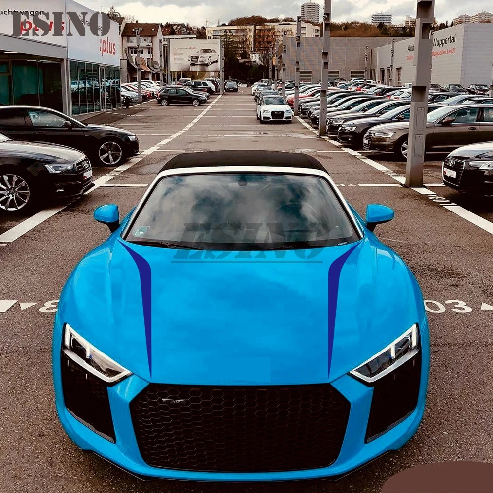 X Decals Stripes Body Vinyl Hood Cover Stickers Films