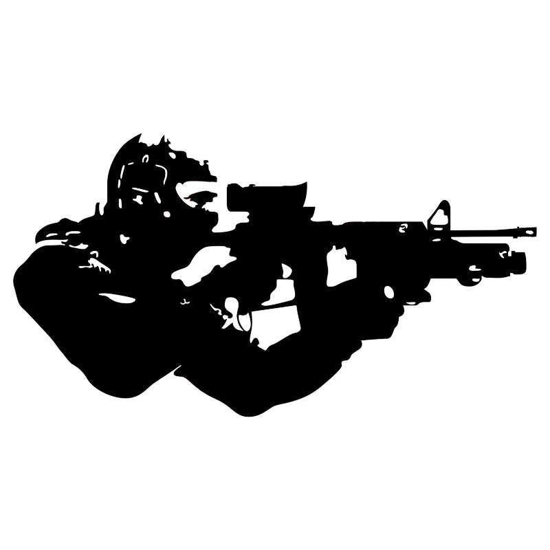 CK21310 Various Sizes die-cut Vinyl Decal Army Navy Soldier