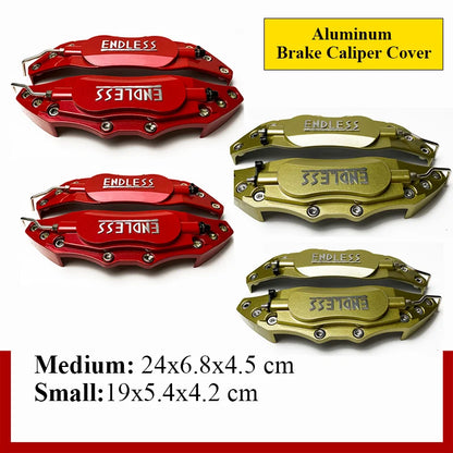 4PCS 2PCS Endless Aluminum Brake Caliper Covers Front Rear