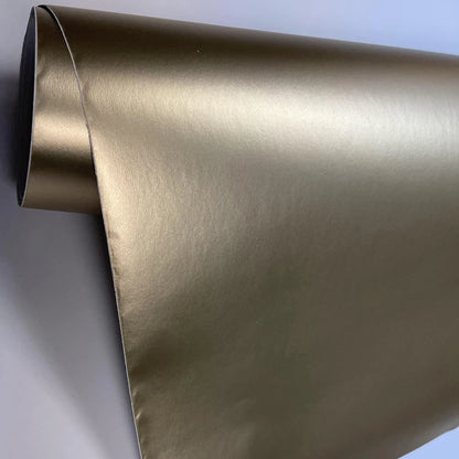 Champagne Gold Matte Metallic Chrome Vinyl Wrap Foil Air