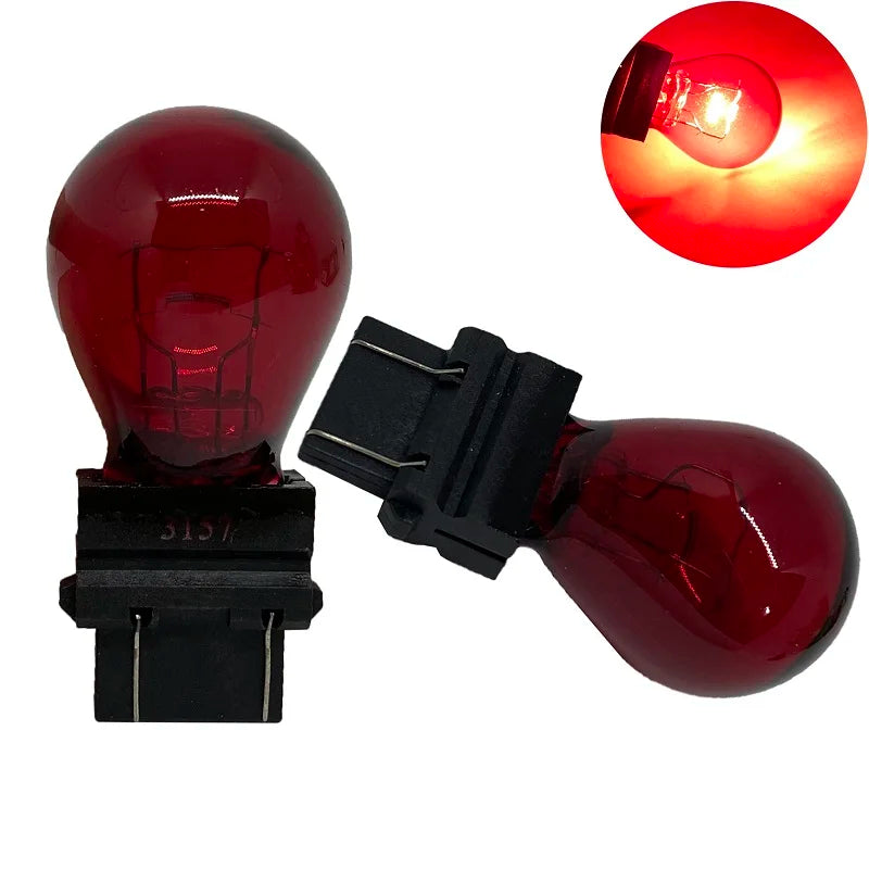 1PCS T25 3156 3157 P27W 12V 27W Clear External
