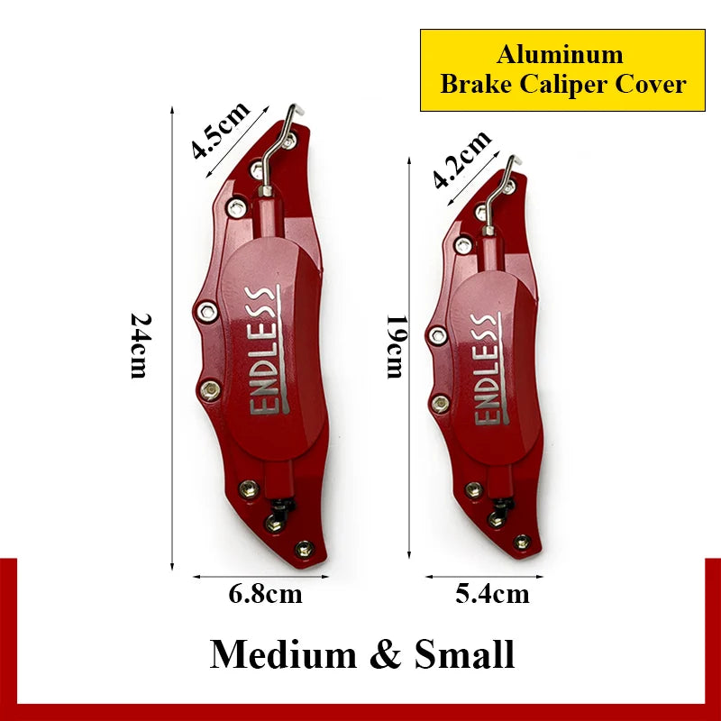 4PCS 2PCS Endless Aluminum Brake Caliper Covers Front Rear