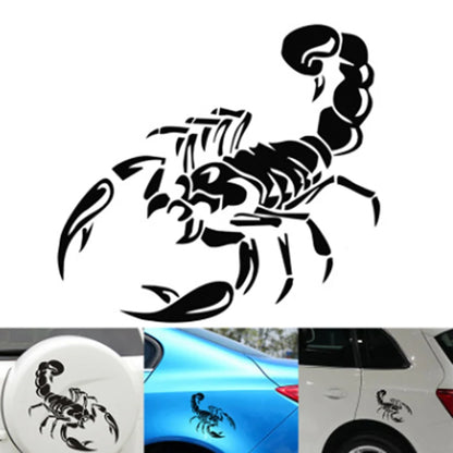 1PC Small Reflective Scorpion Pattern Sticker Hood Spare Tire