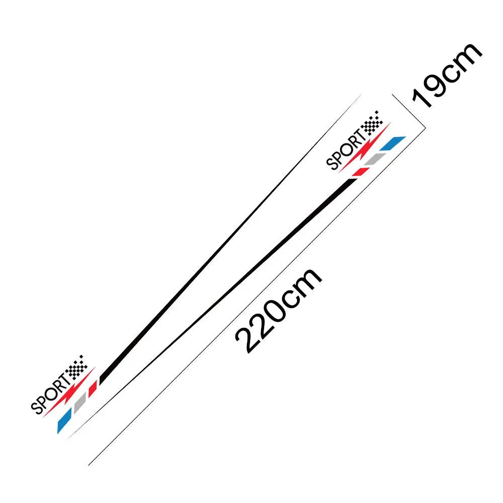 For Audi BMW Ford Hyundai Lexus Door Side Waist Line Stickers