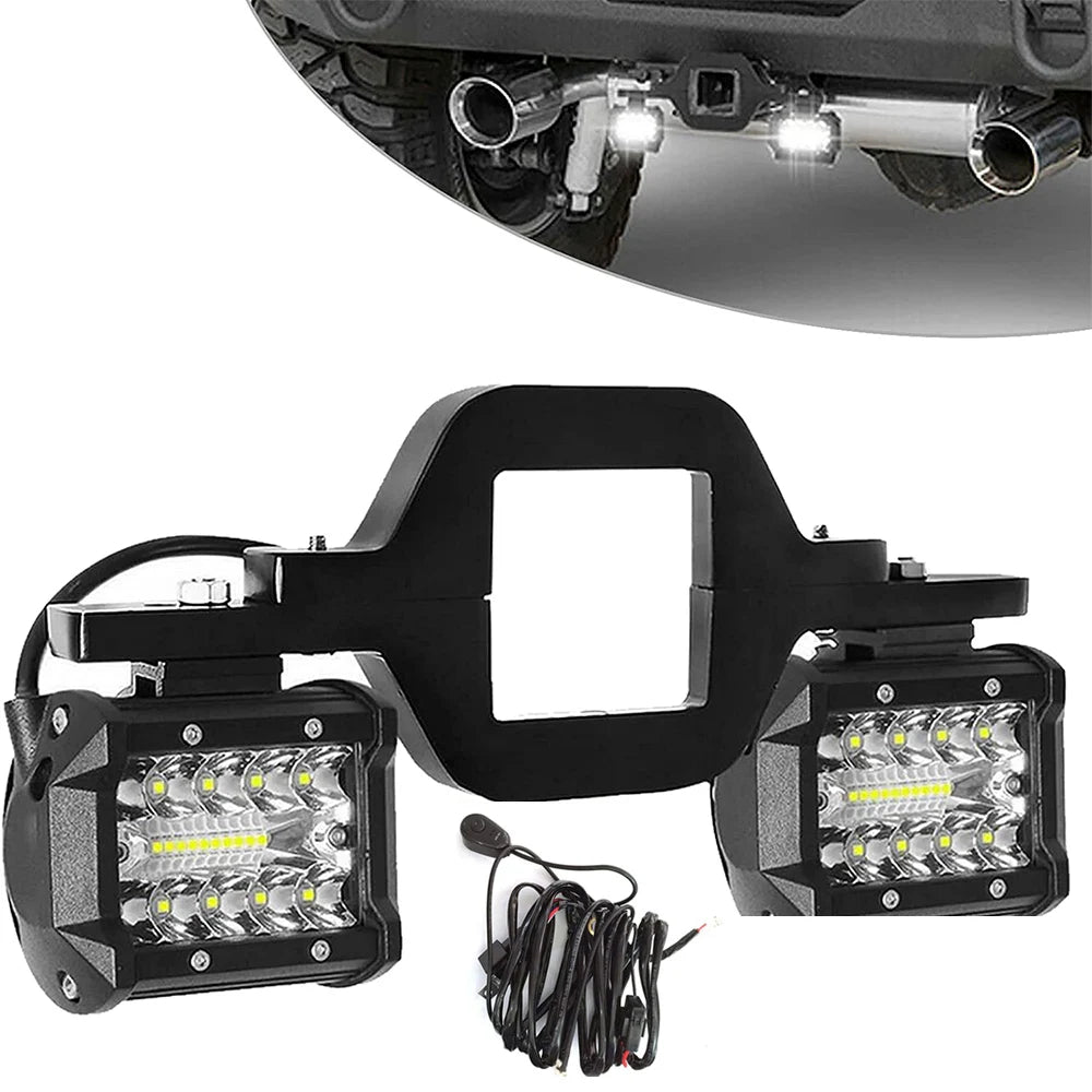 For Pickup ATV Inch 60W Pods 2.5 Tow Hitch Mounting Brackets