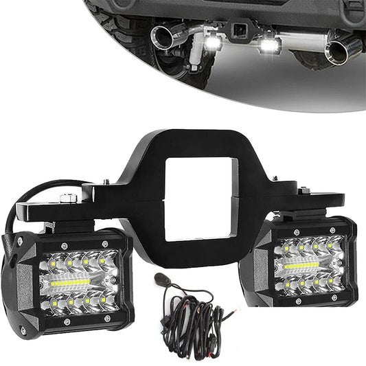 For Pickup ATV Inch 60W Pods 2.5 Tow Hitch Mounting Brackets