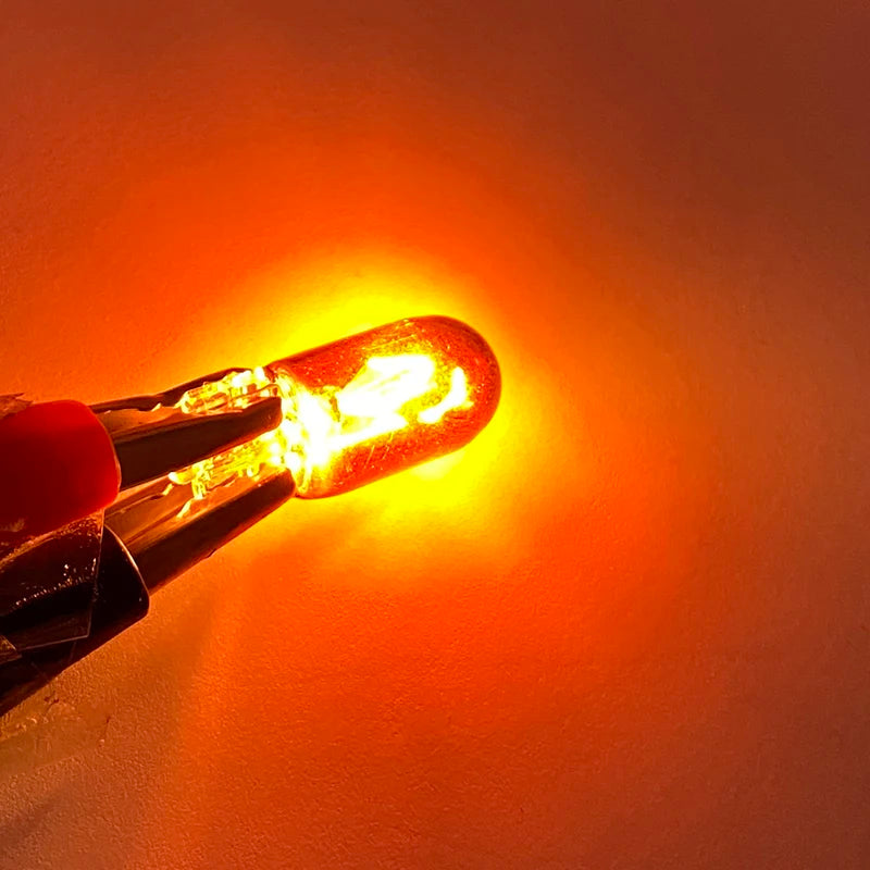 1PCS Amber T10 W5W 501 194 Silver Chrome Signal