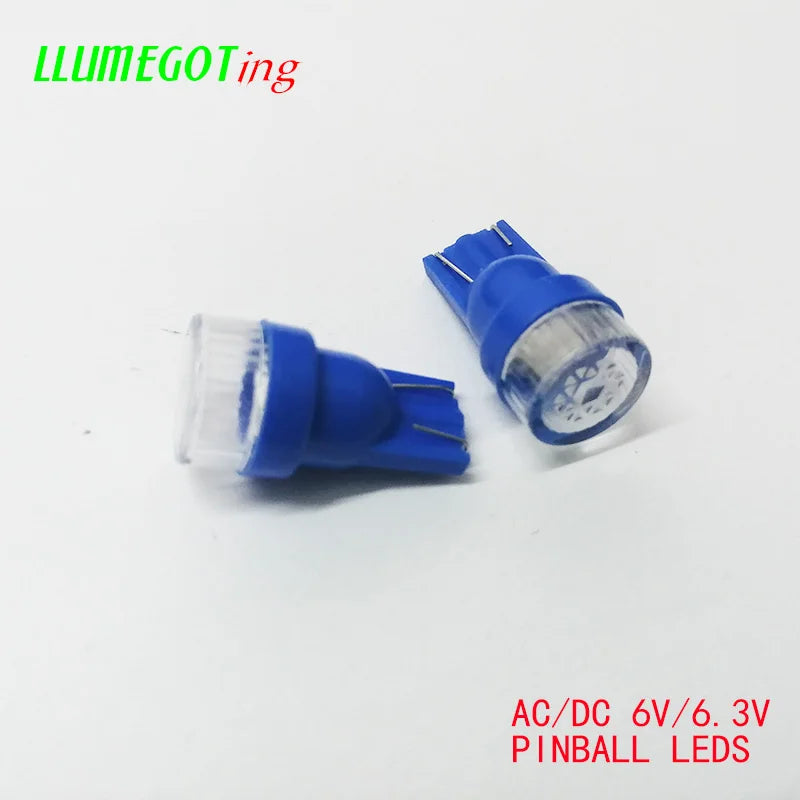 50PCS 194 T10 555 Wedge Flat Len Dome 2X