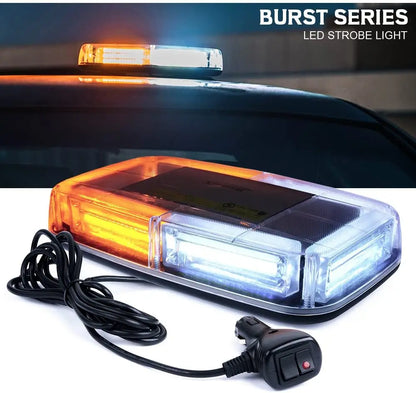 Cob Rooftop Strobe Beacon Magnetic Base Safety Warning Emergency