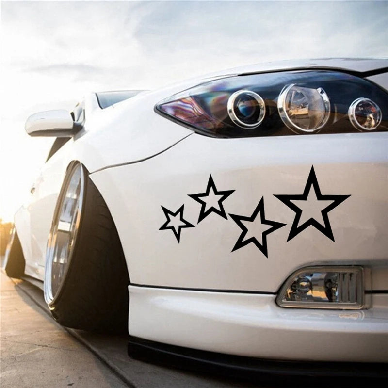 12x24cm Stars Sticker Vinyl Decal Waterproof Stickers On Truck