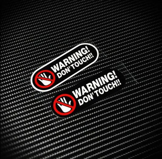 For Vans,Motorcycle Lap Warning Don T Touch Sticker Reflective