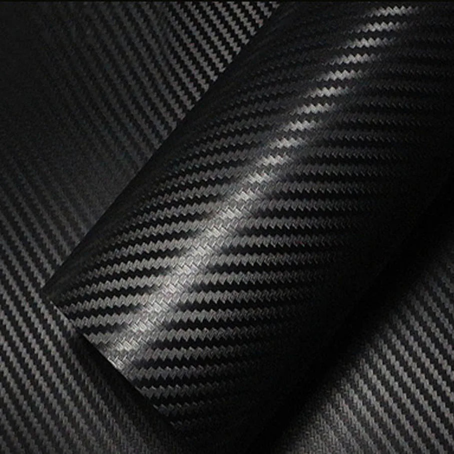 Black Glossy Vinyl Wrap Self Adhesive 2D 3D 5D