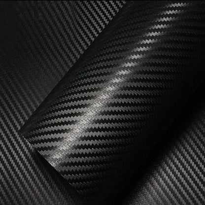 Black Glossy Vinyl Wrap Self Adhesive 2D 3D 5D