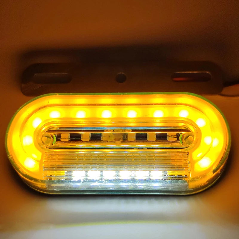 10PCS 24V Truck Side Marker External Signal Indicator Warning