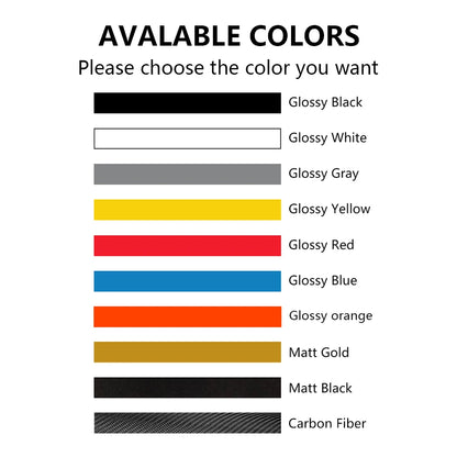 2PCS Long Stripe Waist Line Stickers Both Side Body