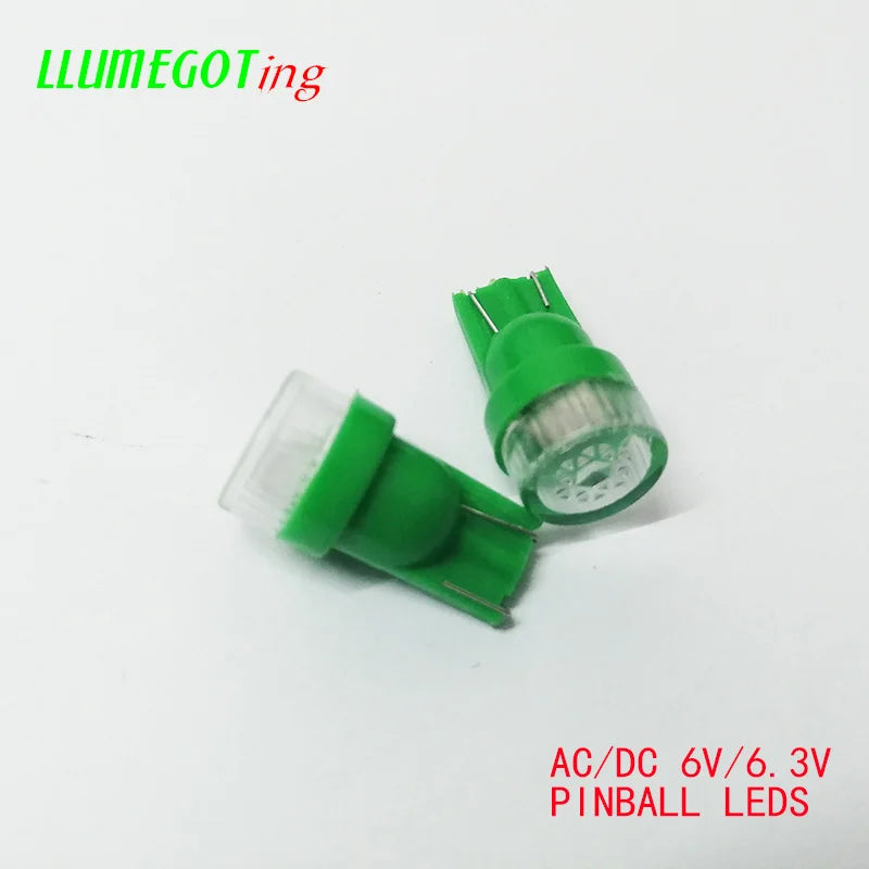 50PCS 194 T10 555 Wedge Flat Len Dome 2X