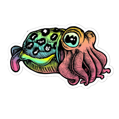 self-adhesive Decal Cuttlefish Sticker Waterproof Decors On