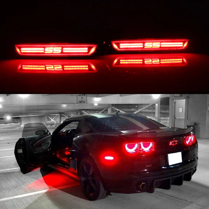 For Chevrolet Camaro 2010-2015 Bumper Reflector Smoked Lens