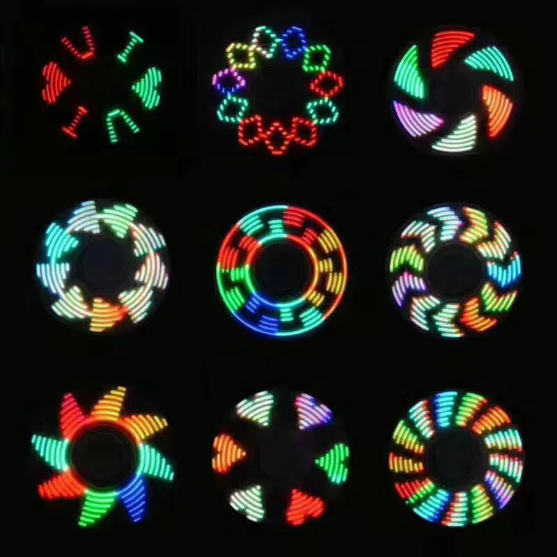 For Children ABS Luminous Fidget Spinner Hand Spinners Glow In
