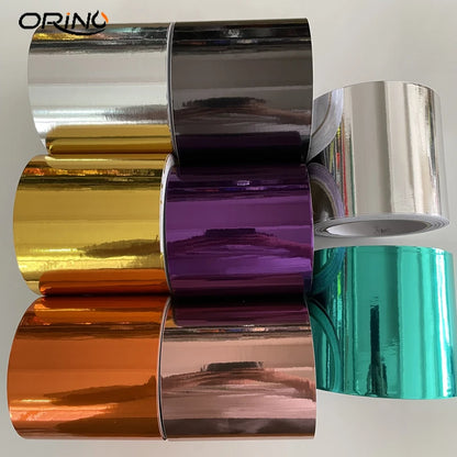 10CM Width Gloss Chrome Mirror Silver Vinyl Wrap Sticker